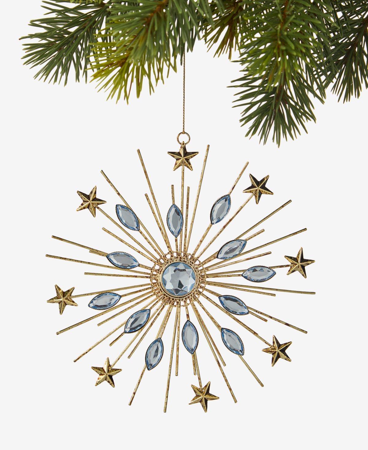 Holiday Lane Berry Tones Gem Snowflake Ornament, Macy's Exclusive In Multi