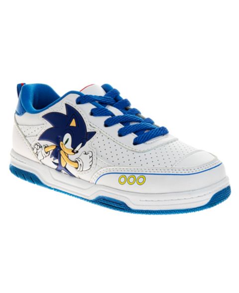 Кроссовки Sonic The Hedgehog Lace Up Sneakers для мальчиков, цвет: Белый / Синий