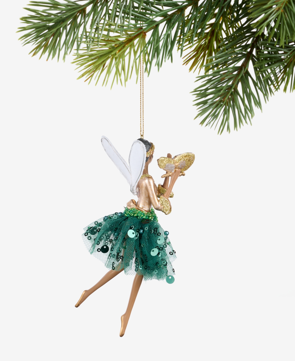 Holiday Lane Enchanted Forest Fairy With Wings Ornament, Macy's Exclusive In Multi
