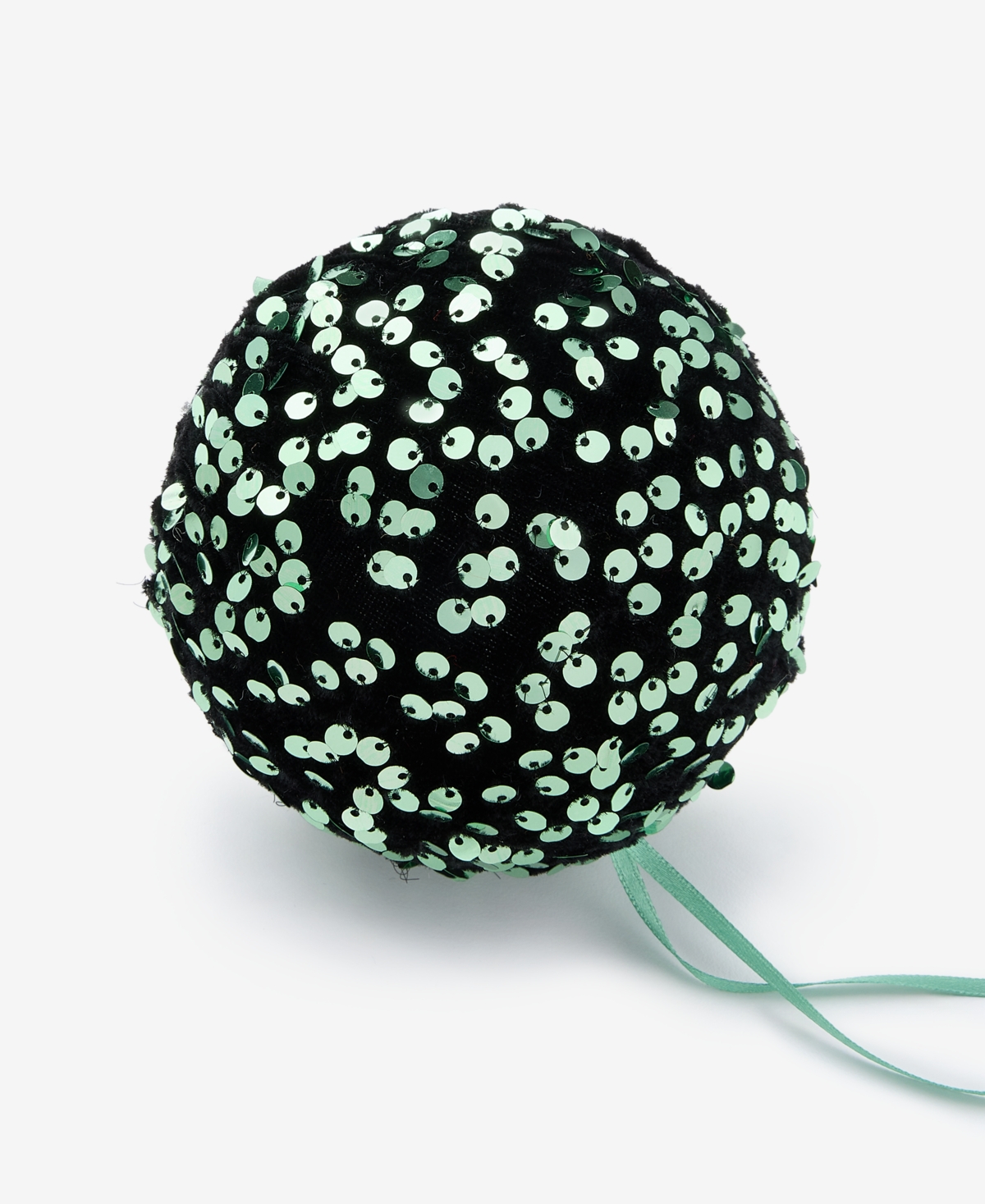Holiday Lane Enchanted Forest Green Sequin Ball Ornament, Macy's Exclusive In Multi
