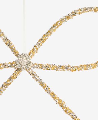 Jeweled Classics Glitter Bow Ornament, Macy's Exclusive