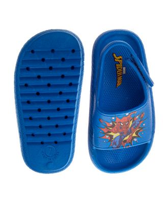 Toddler Boys Marvel Hook and Loop Backstrap Slides