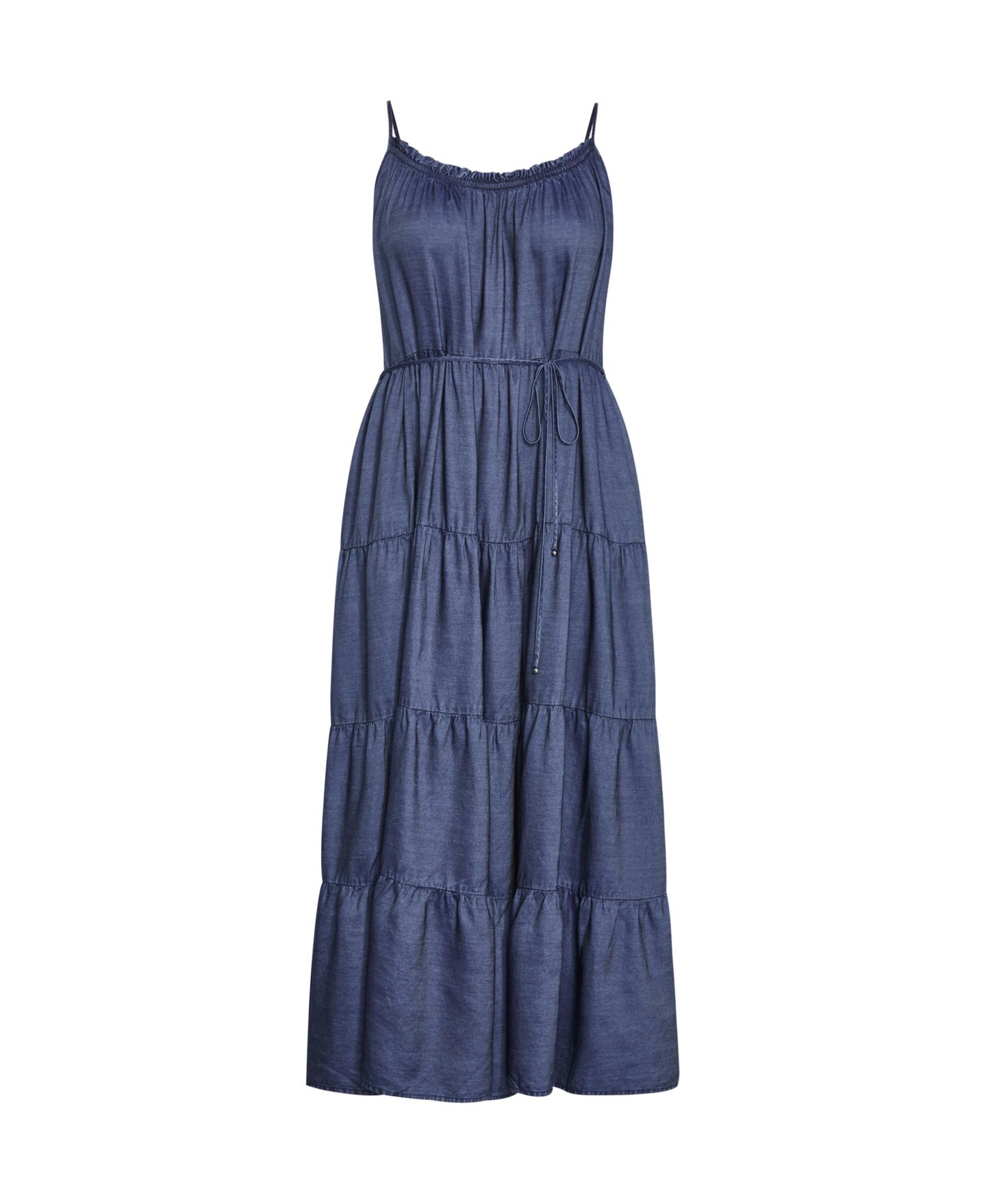 Женское платье CITY CHIC Plus Size Island Tier Maxi, цвет: Тёмная варка — фото 3
