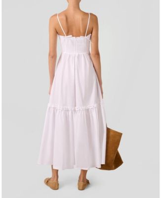 Women's Ruffle Flare Midi Dress