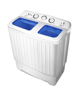 Portable Mini Compact Twin Tub 17.6lb Washing Machine
