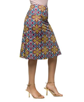 Women's Comfortable Elastic Waist Knee Length Skirt