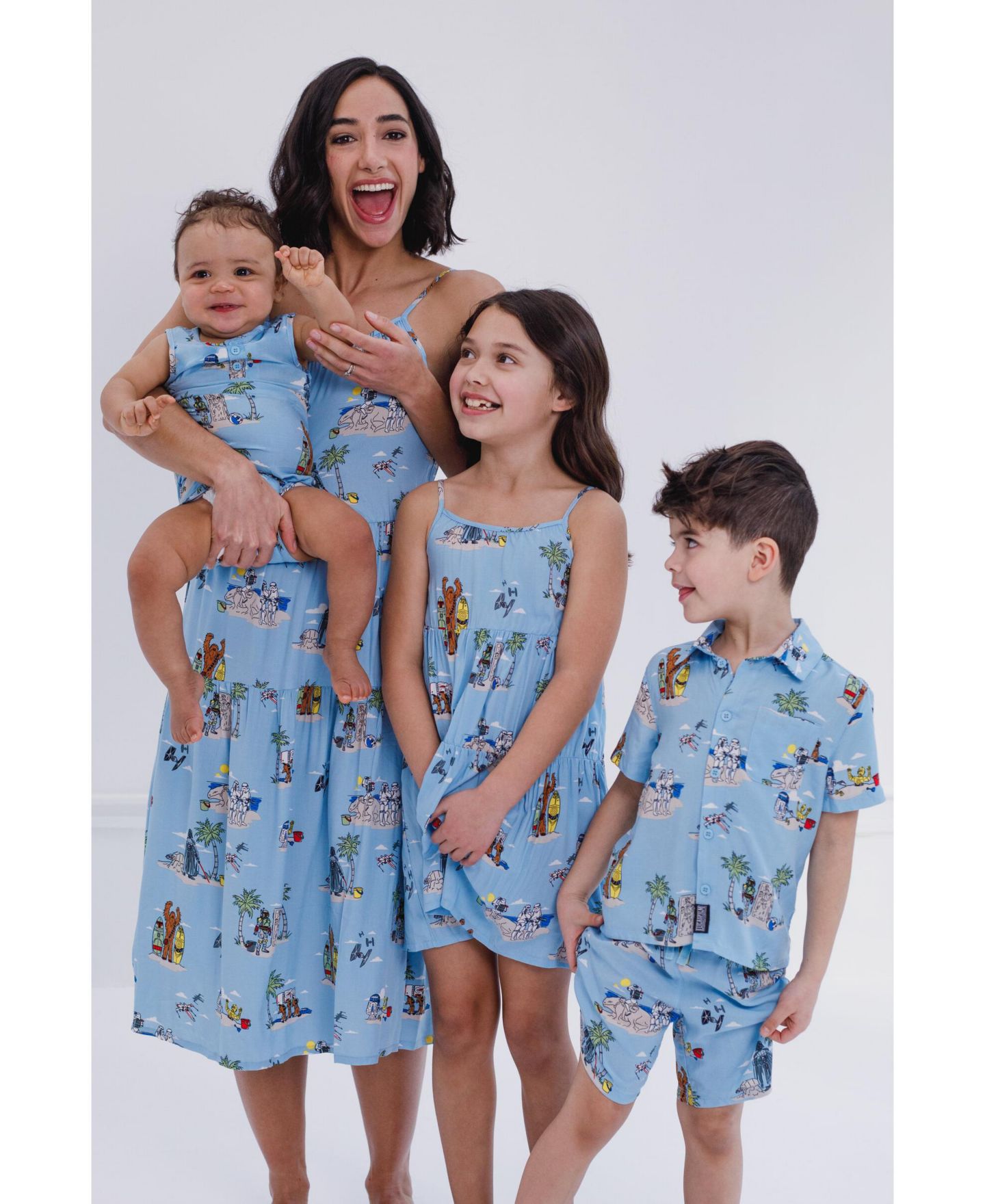 Платье Star Wars Cami Matching Family Dress для девочек, цвет: Синий — фото 3