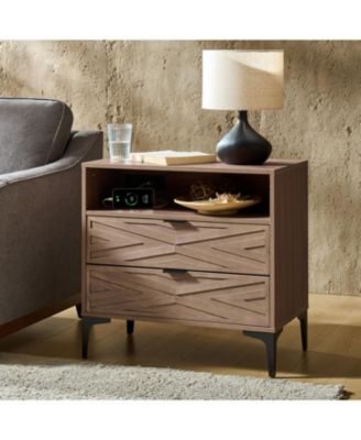 Auguste 2-Drawer Nightstand with Charging Port