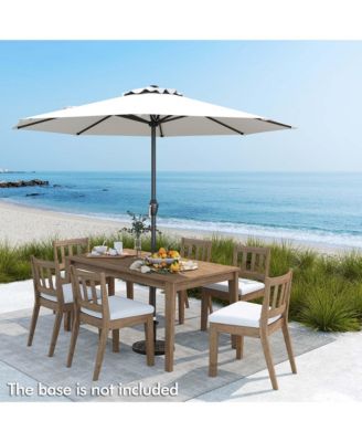 Outdoor Patio Umbrella Modern Table Umbrella w/8 Heavy Duty Ribs Sun-proof