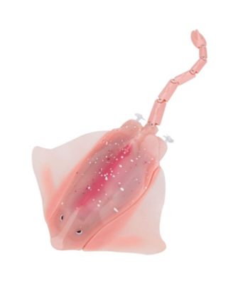 Remote Control Simulation Swimming Manta Ray Toy with LED Lights - Pool and Bath Toy for Kids