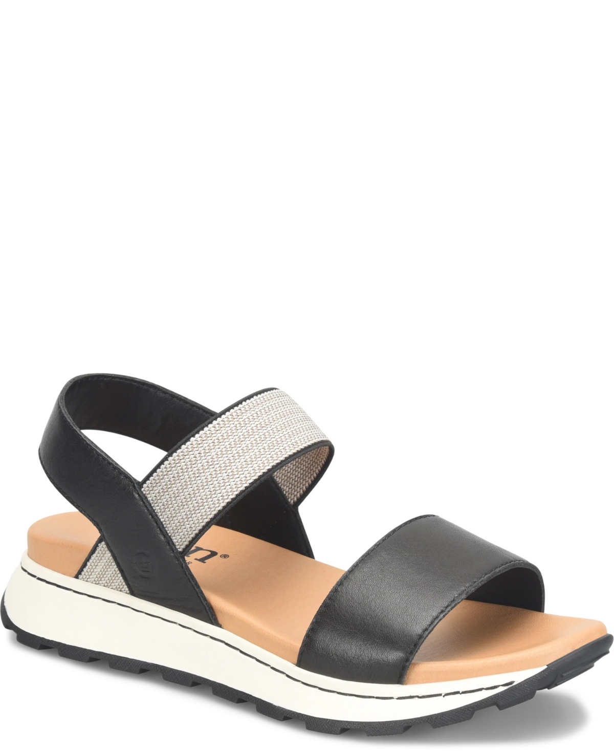 Born Women's Mimi Round Toe Wedge Sandals In Black