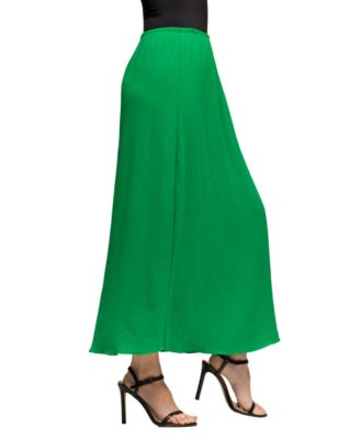 Women's Elastic Waist A Line Maxi Skirt