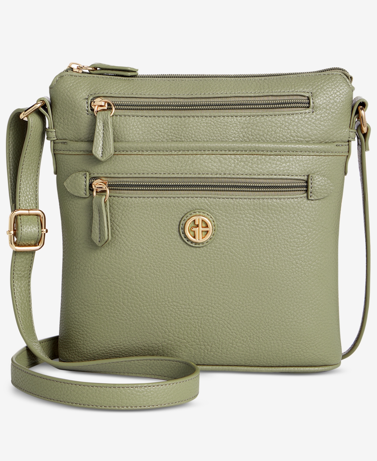 Pebble North South Small Crossbody, Exclusively at Macy's - Gossamer Green