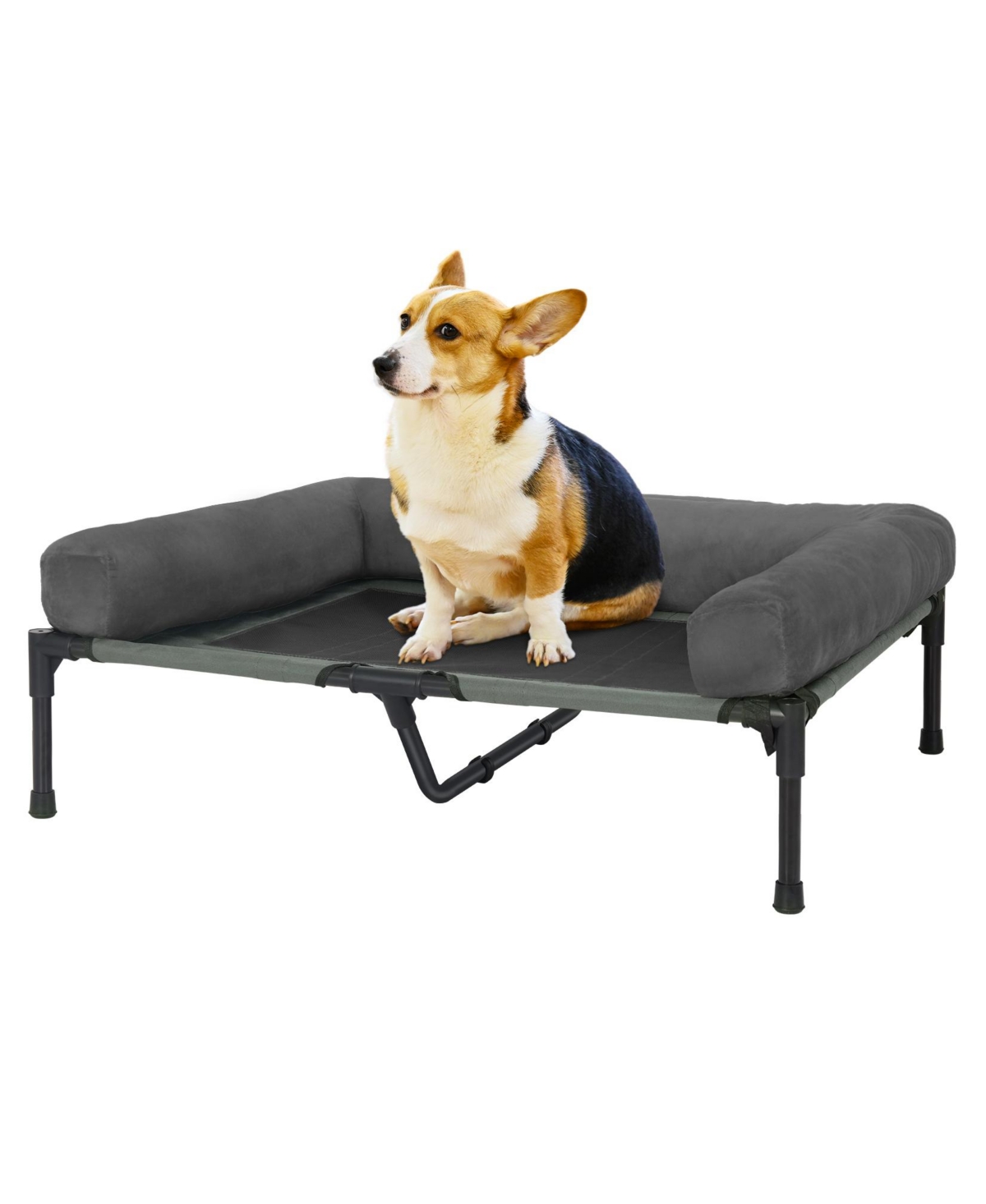 Foldable Outdoor Travel Dog Bed - Grey