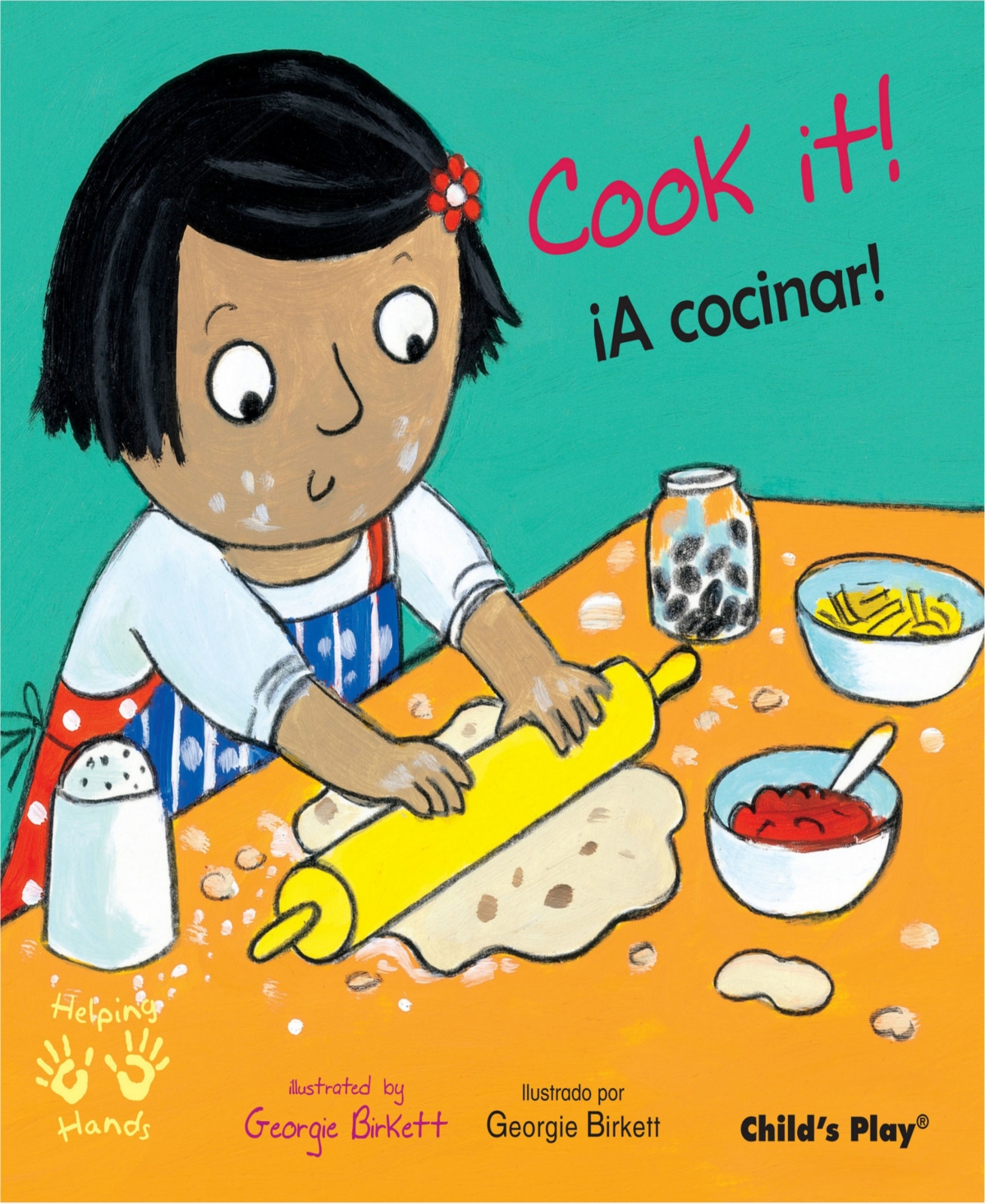 CHILD'S PLAY BOOKS HELPING HANDS BILINGUAL BOOKS, SET OF 4 