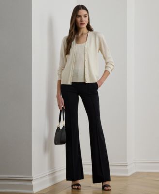 Women's Rib-Knit Linen-Blend Sweater Tank Top