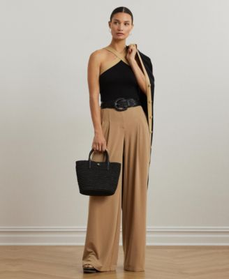 Women's Two-Tone Cotton-Blend Sweater Tank