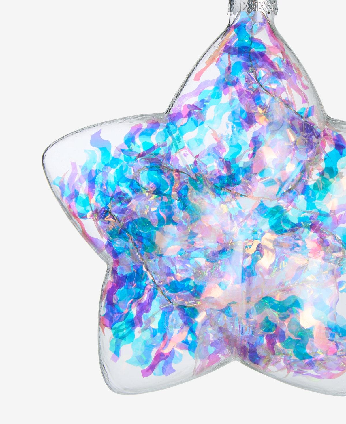 Holiday Lane 5" Glass Star Ornament, Macy's Exclusive