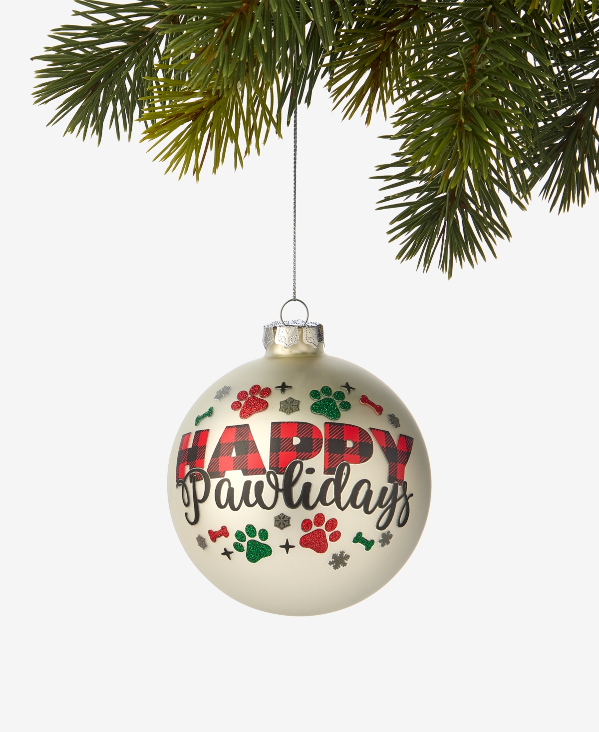 Holiday Lane Pets 2025 Paw Disk Ornament, Macy's Exclusive In Transparent