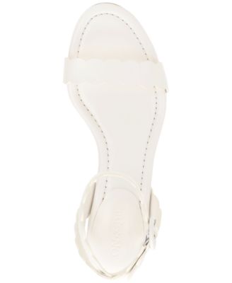 Women's Pathina Scalloped Block Heel Sandals, Exclusively at Macy's
