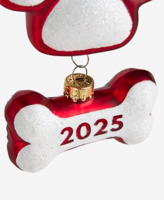 Pets I Love My Dog 2025 Paw & Bone Ornament, Macy's Exclusive