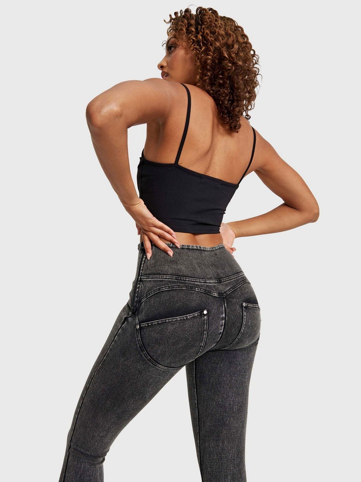 Freddy Women's High-Rise Snug Sculpting Skinny Jeans view 6 — MAYCSS fashion products