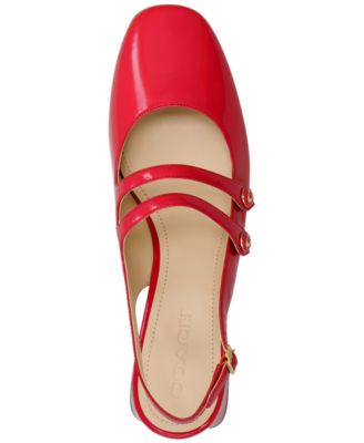 Winley Patent Leather Mary Janes Slingback Pumps