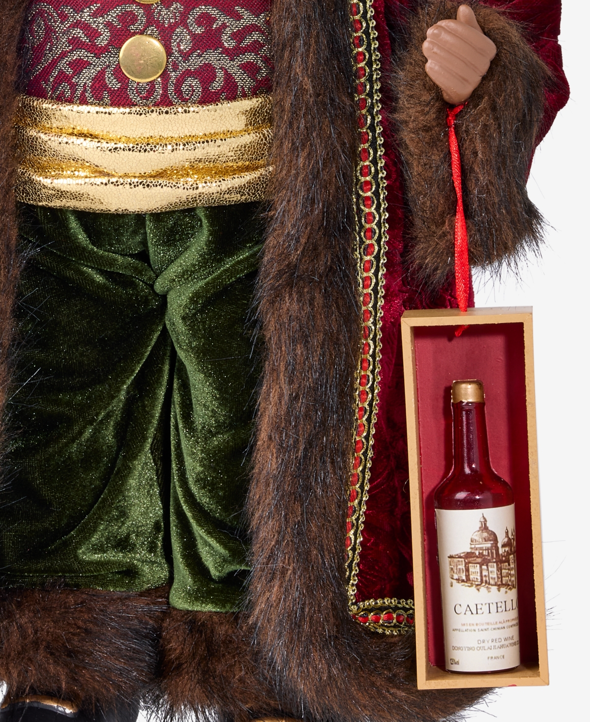 Holiday Lane Heritage African American Santa With Wine, Macy's Exclusive In Multi