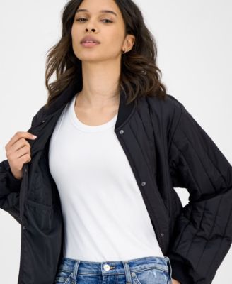 Women's Stand-Collar Bomber Jacket