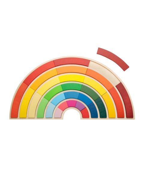 Детский пазл The Freckled Frog Building Rainbows Wooden 30-Piece Puzzle, Ages 3+