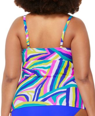 Trendy Plus Size Aries Underwire Tankini Top