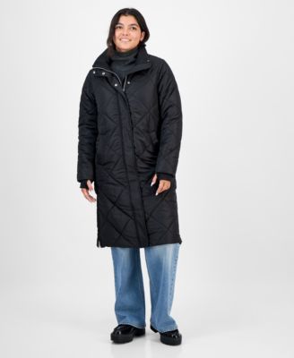 CoffeeShop - Juniors' Shawl-Collar Quilted Coat