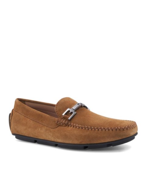 Мужские туфли Bruno Magli Taso Slip On, цвет: Коньячный замшевый