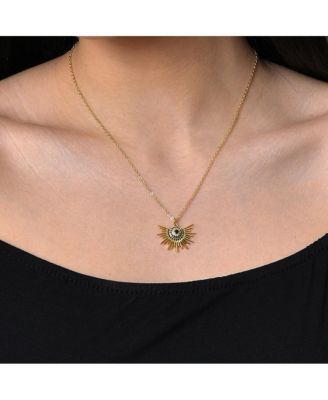 Women's Half-Sol Pendant Necklace