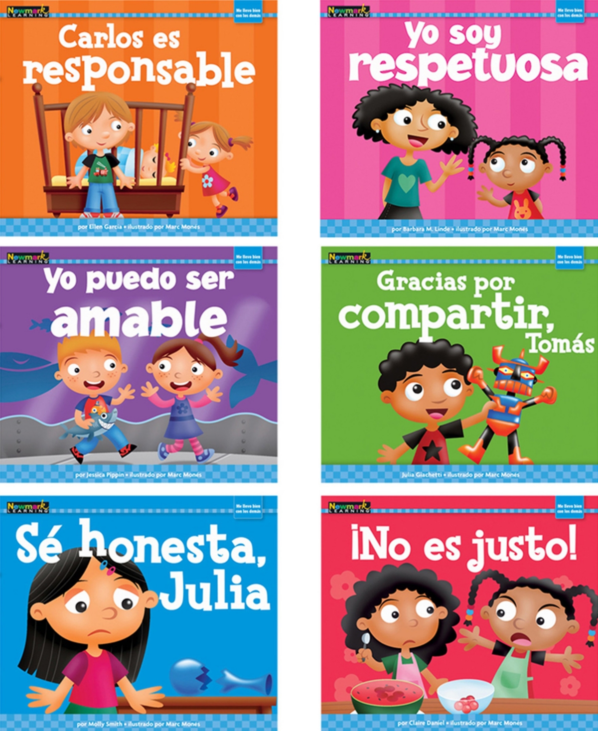 Newmark Learning Myself Readers Spanish Books, Set Of 24