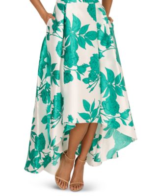 Adrianna Papell Women's High-Low Floral-Print Gown