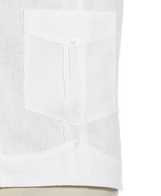 Men's 100% Linen Long Sleeve 4 Pocket Guayabera Shirt