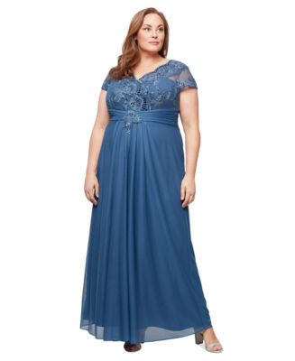 green emerald velvet dress Idia Plus Size Evening in Orchid