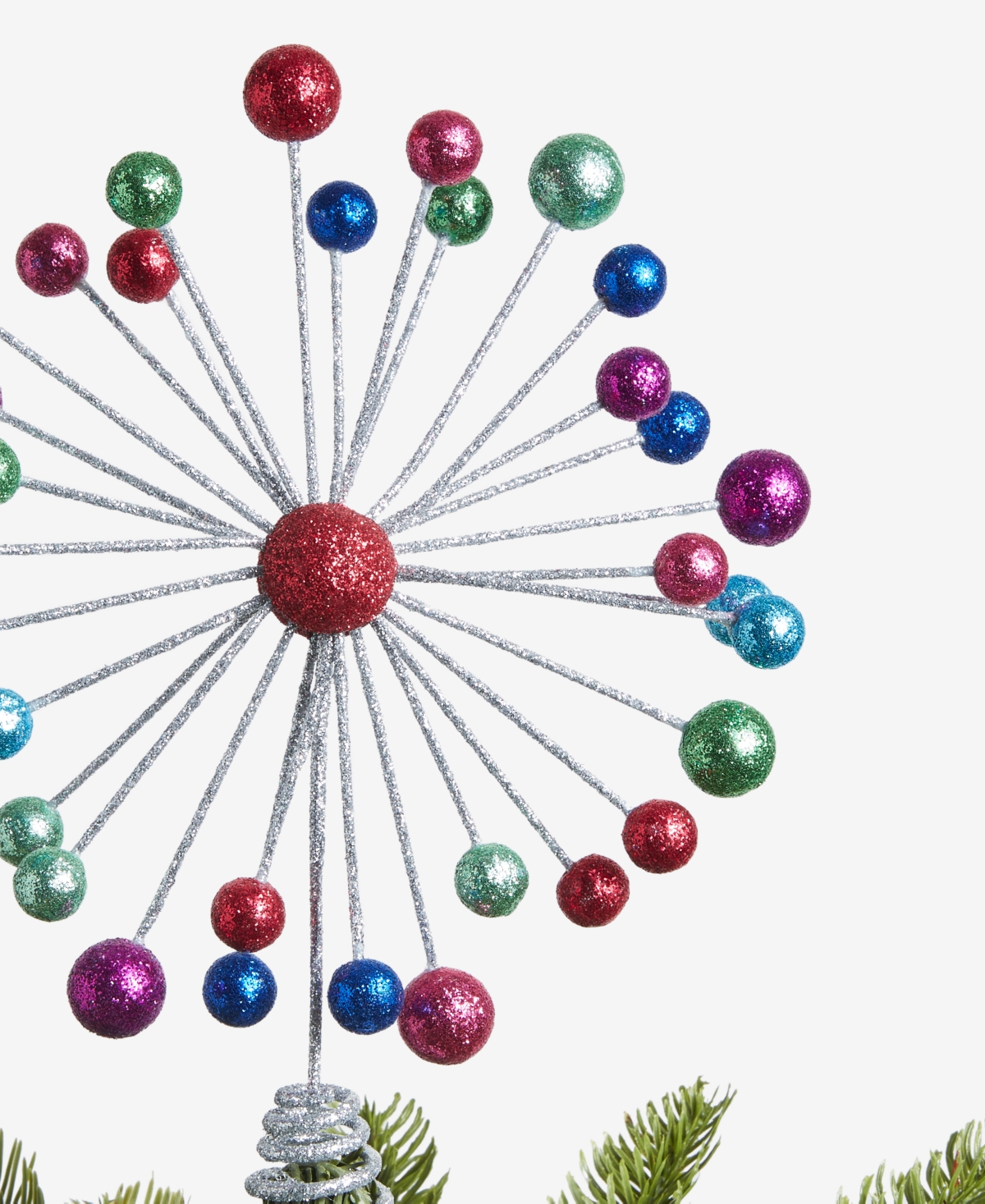 Holiday Lane Whimsy Glitter Starburst Tree Topper, Macy's Exclusive In Multi