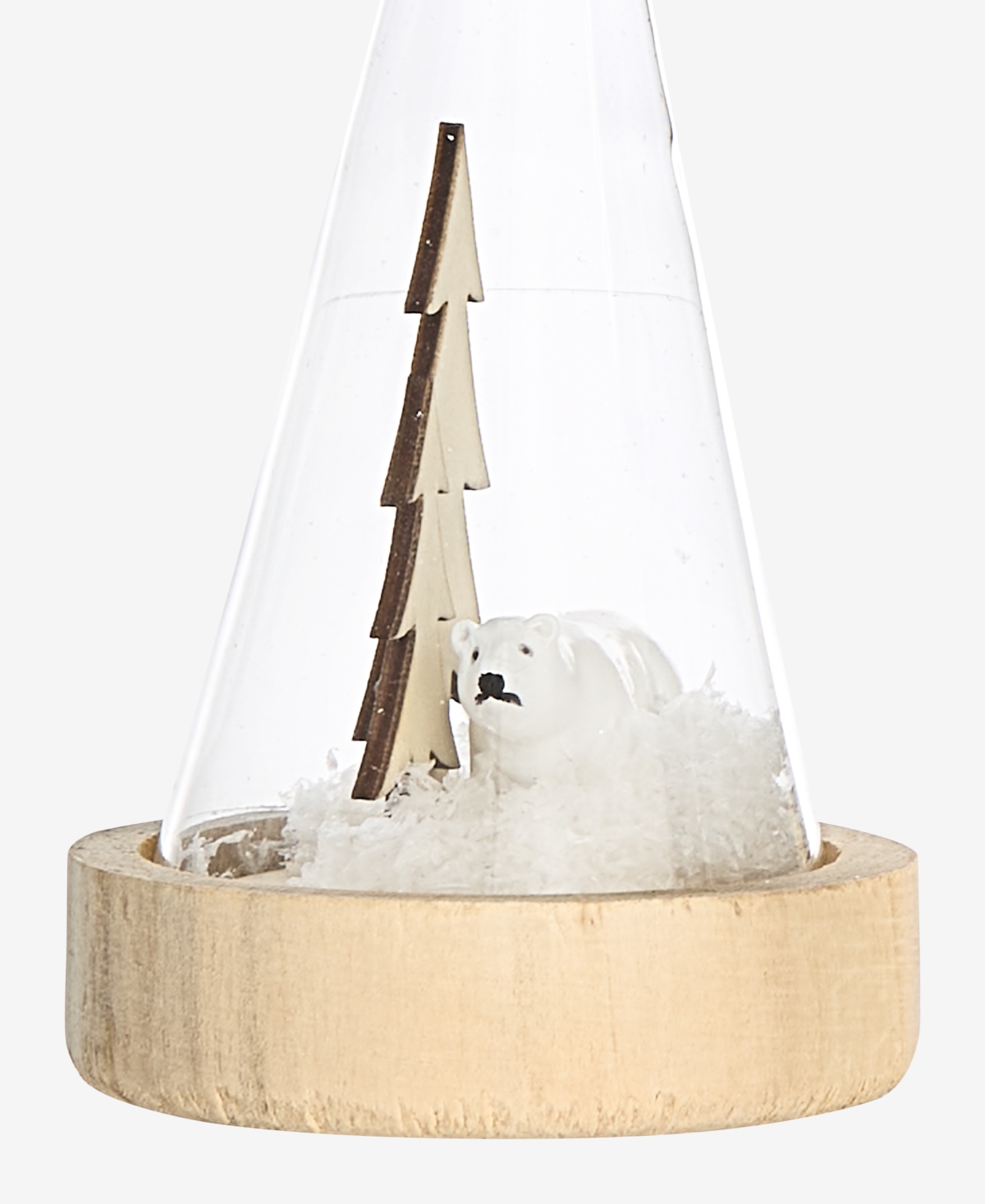 Holiday Lane Tree And Polar Bear Ornament, Macy's Exclusive In Neutral