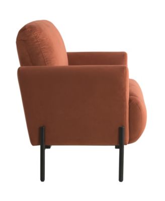 35.3" Velvet Kyoto Accent Chair
