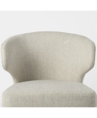 Upholstered Wingback Side Chair for Dining Table or Accent Seating