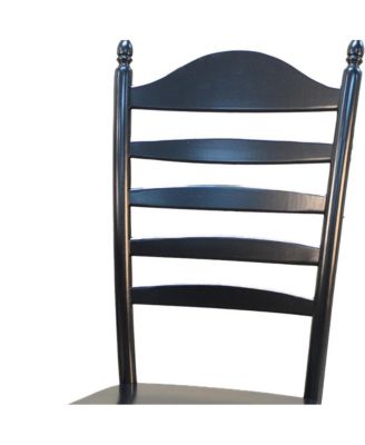 Wood Ladder Back Dining Chair for Kitchen or Dining Room Table