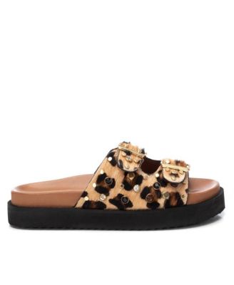 Carmela Leather Women's Fashion Footbed Sandals By XTI