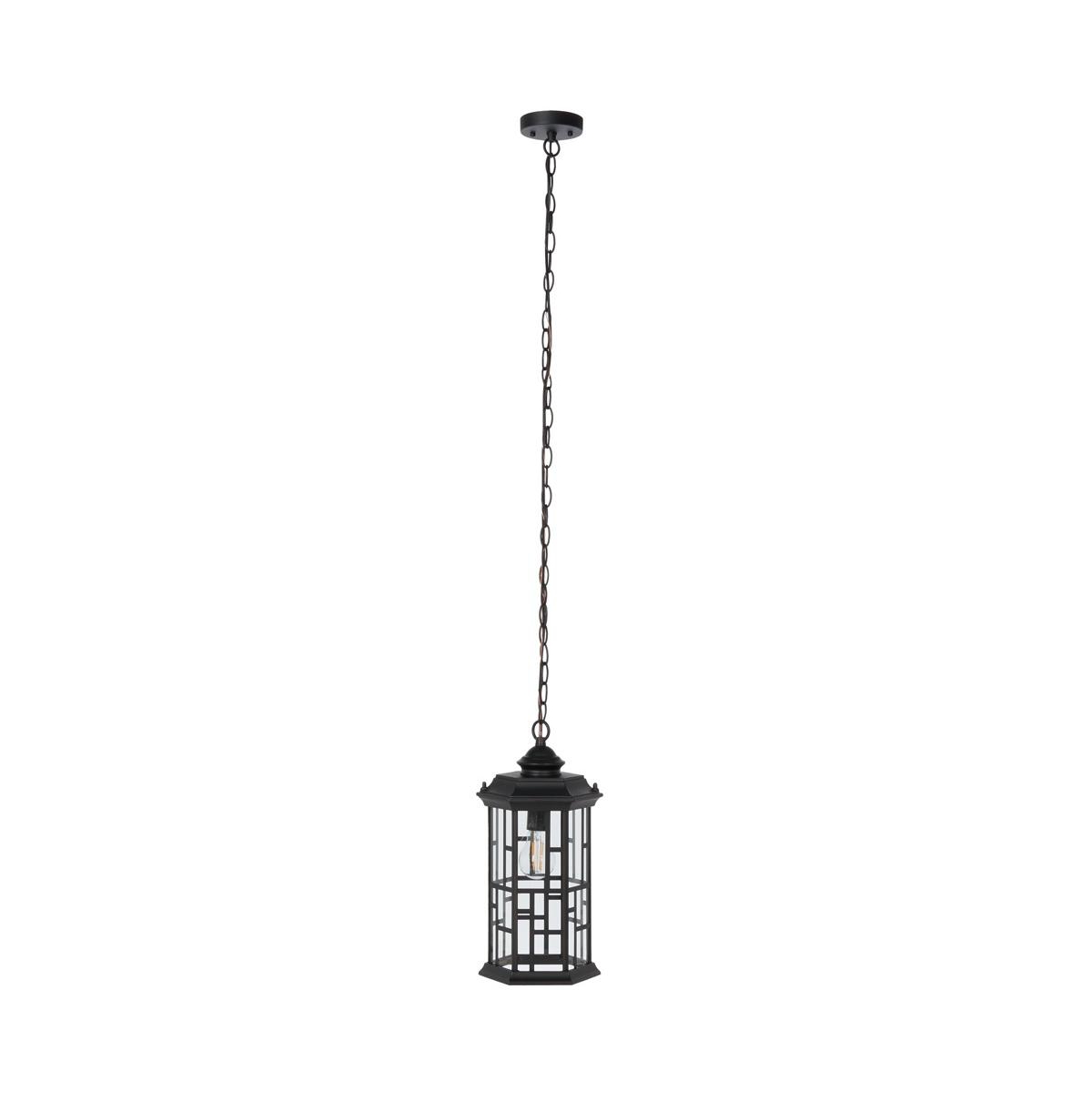 Carwen 8.3" Outdoor Pendant - Black