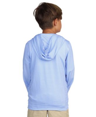 Boys Houndstooth Printed Performance Hoodie