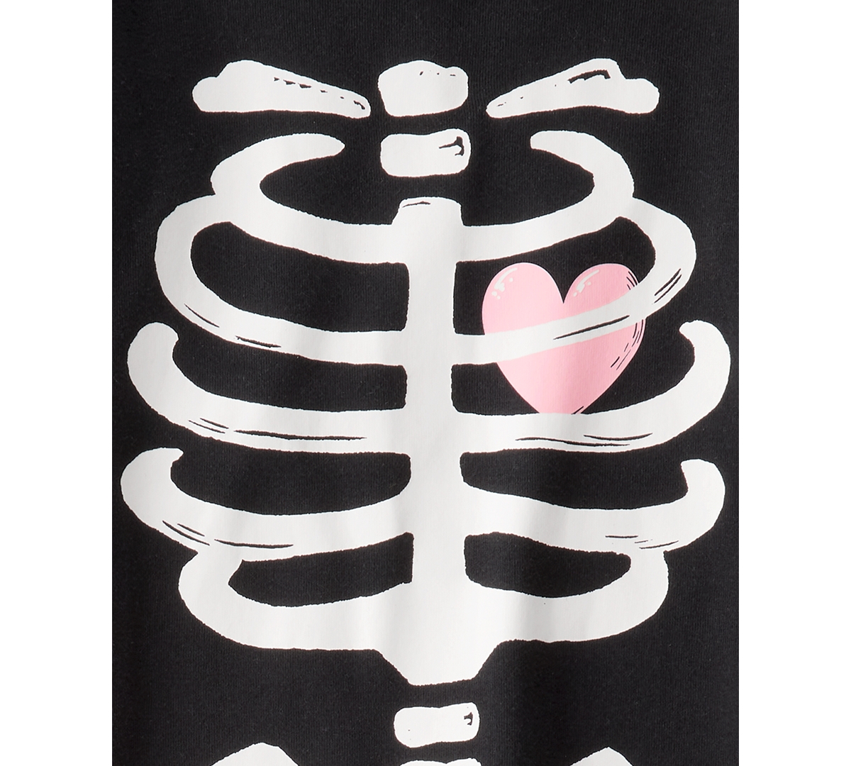 Carter's Big Kids 2-pc. Glow In The Dark Skeleton Pajama Set In Black