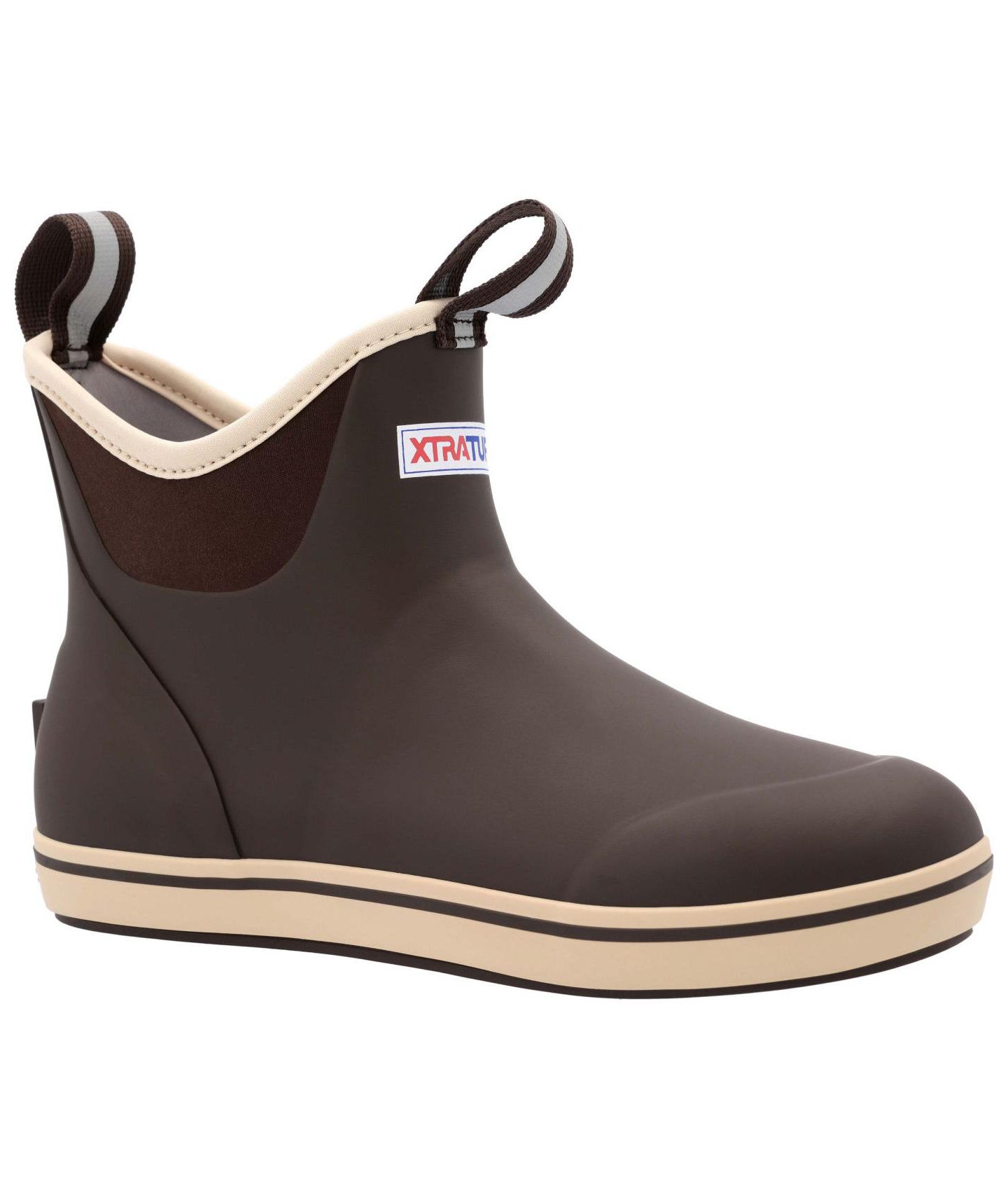 Мужские ботинки XTRATUF Ankle Deck Boot, цвет: Шоколадный рыжевато-коричневый — фото 1