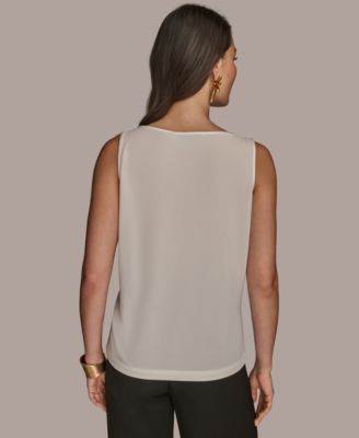 Women's Satin Scoop-Neck Tank Top