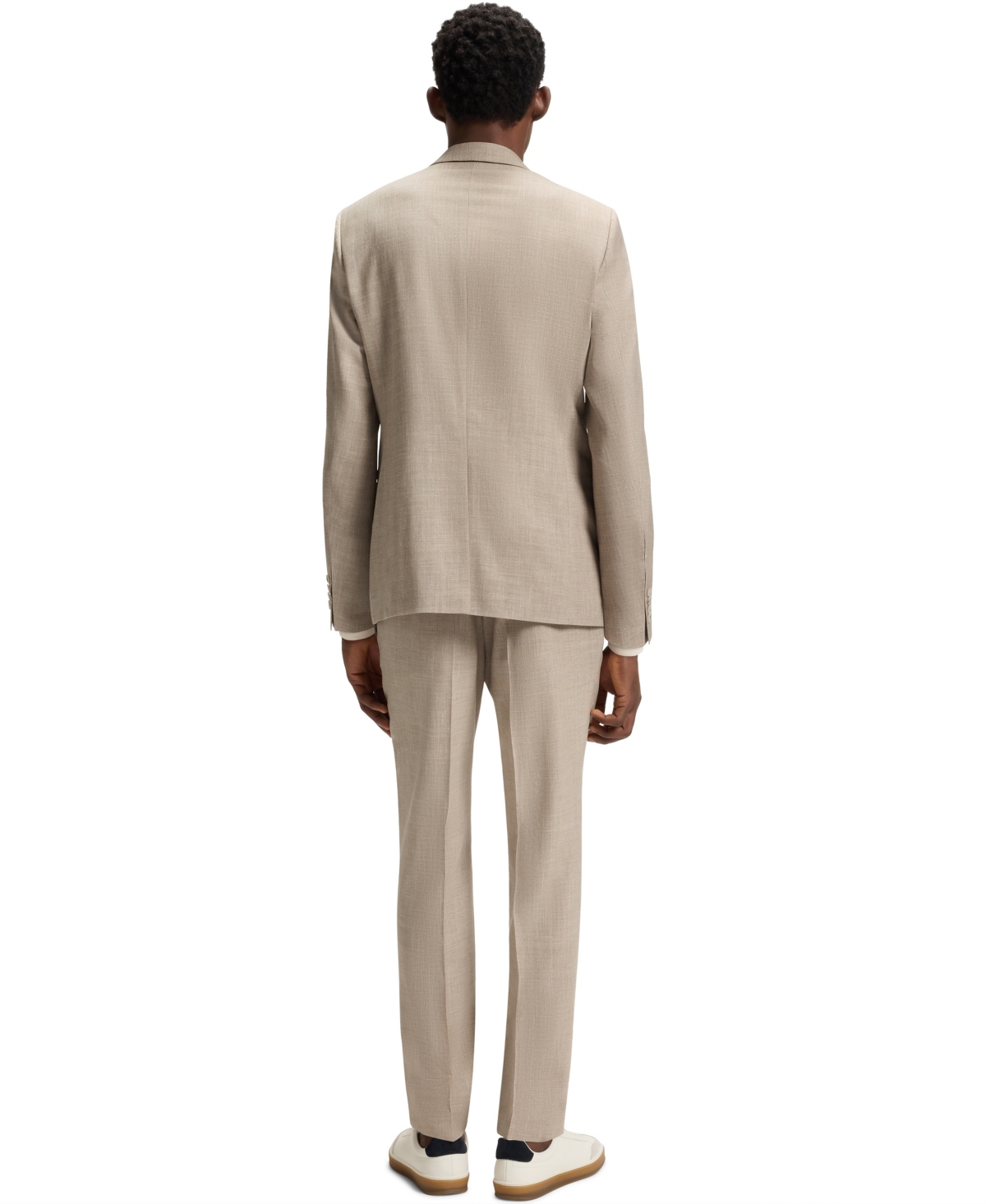 Hugo Boss X David Beckham Tailored Suit In Neutral